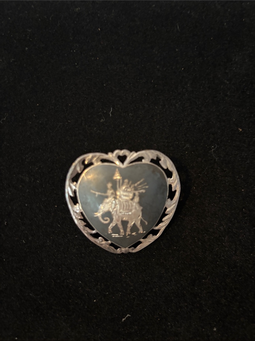Vintage Siam Sterling Pin Brooch